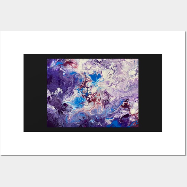 Purple Pour Painting Wall Art by DentistArt2022